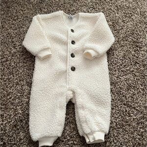 Old Navy Cream Fleece Kids Snowsuit